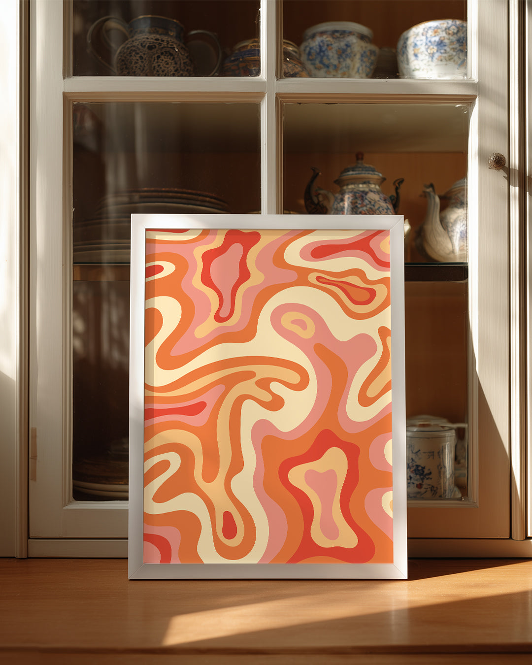 Marbled Waves Poster Tablosu