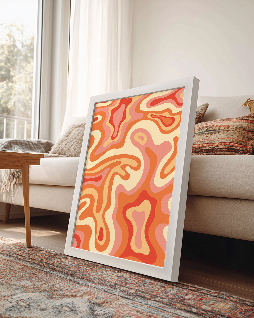 Marbled Waves Poster Tablosu