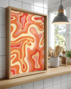 Marbled Waves Poster Tablosu