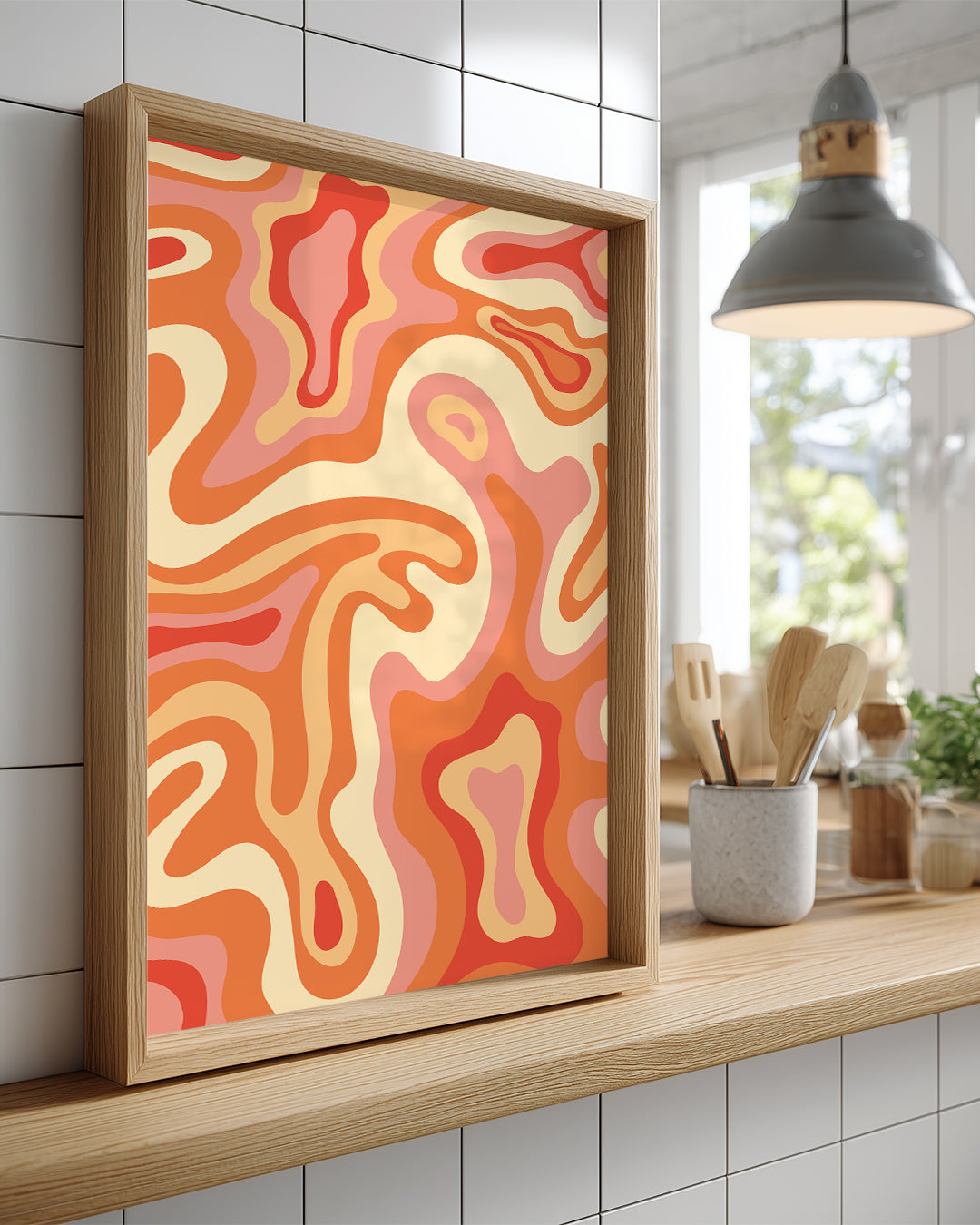 Marbled Waves Poster Tablosu