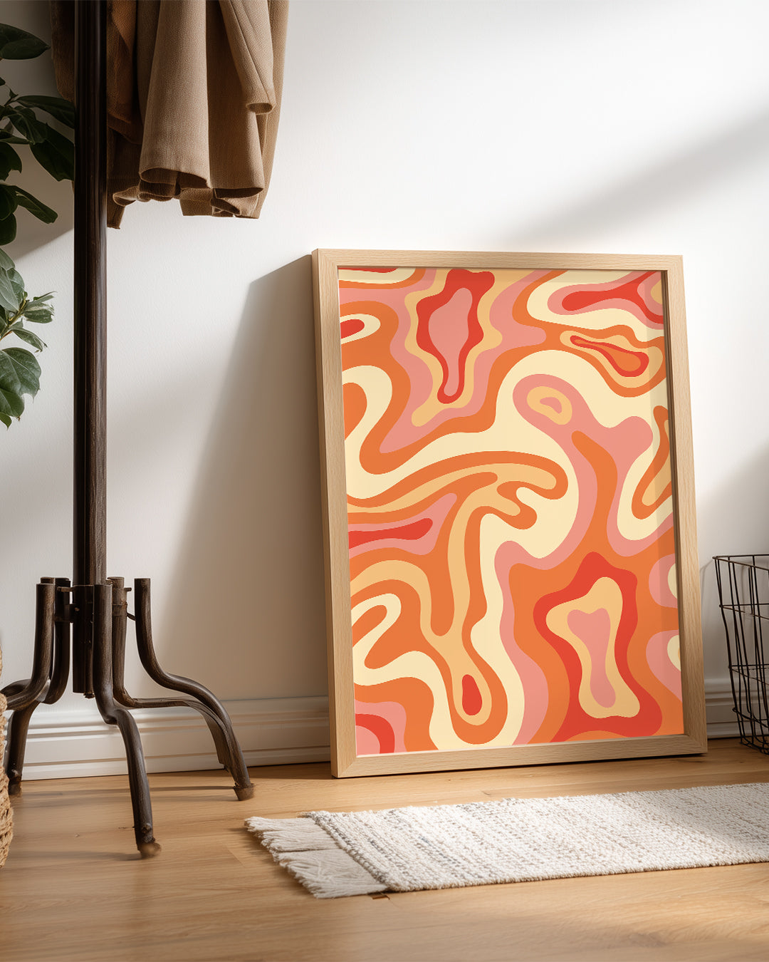 Marbled Waves Poster Tablosu