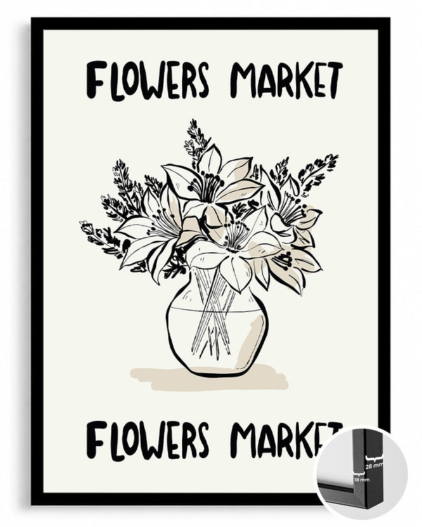 Market Bouquet Poster Tablosu