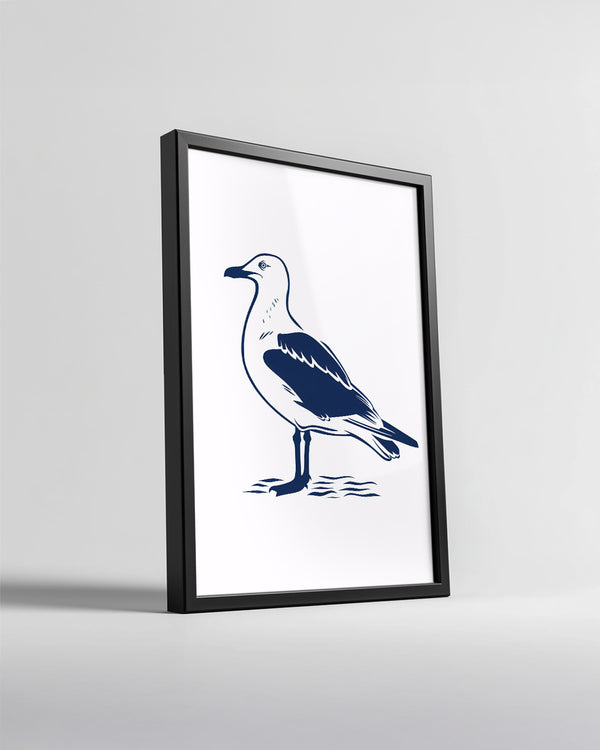 Martı - Deniz Kenarı Güzelliği Poster Tablosu