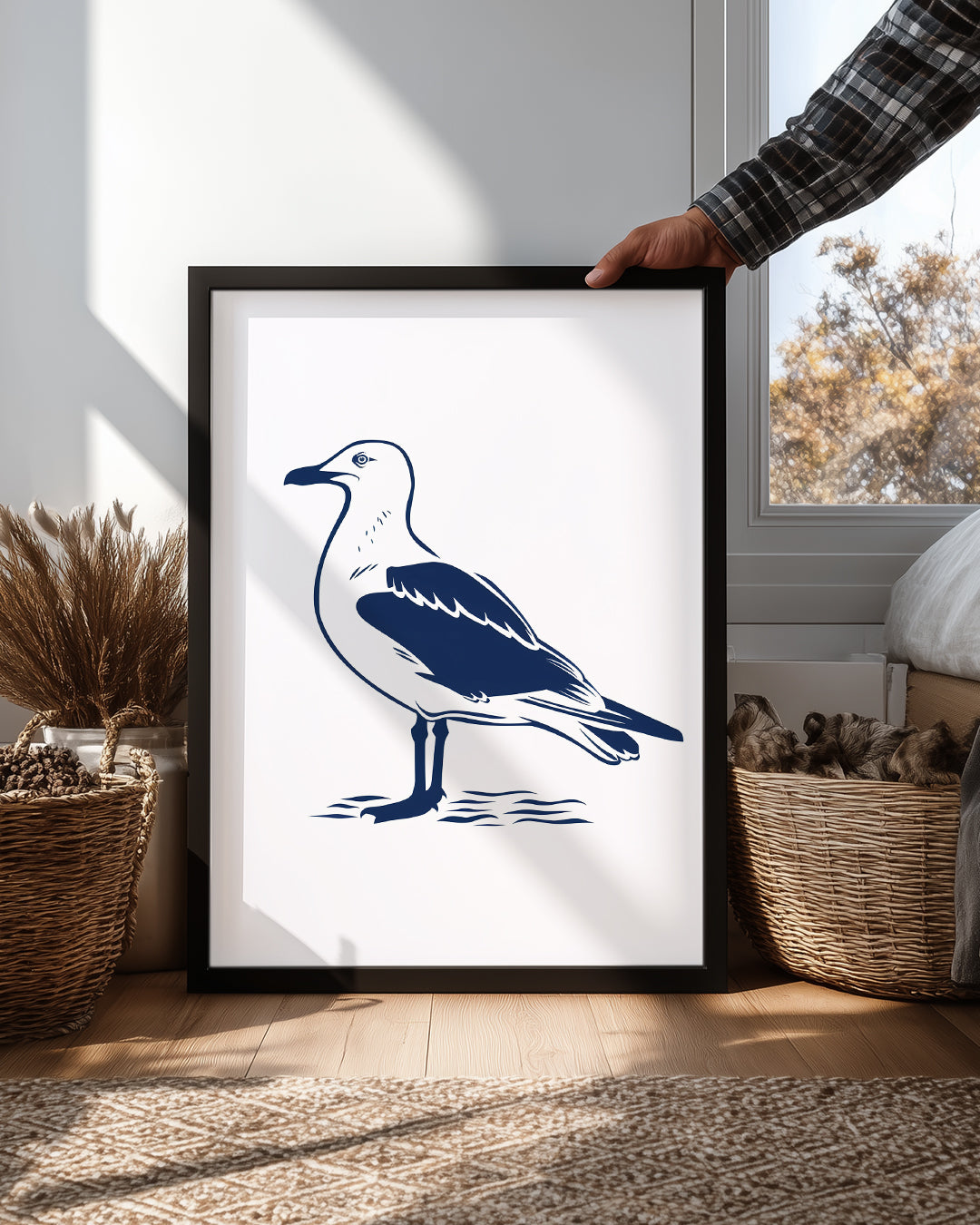 Martı - Deniz Kenarı Güzelliği Poster Tablosu