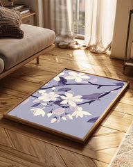 Mauve Bloom Poster Tablosu