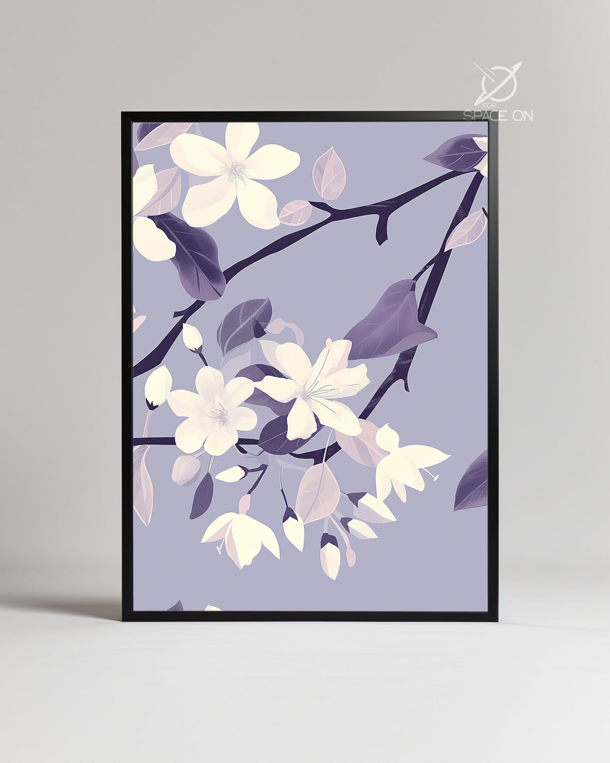 Mauve Bloom Poster Tablosu