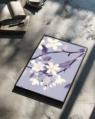 Mauve Bloom Poster Tablosu