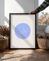 Mavi Dal - Minimalist Bitki Çizimi Poster Tablosu