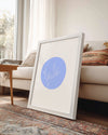 Mavi Dal - Minimalist Bitki Çizimi Poster Tablosu