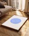 Mavi Dal - Minimalist Bitki Çizimi Poster Tablosu