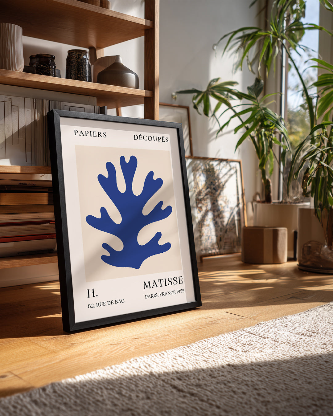 Mavi Mercan - Henri Matisse - 1955 Poster Tablosu