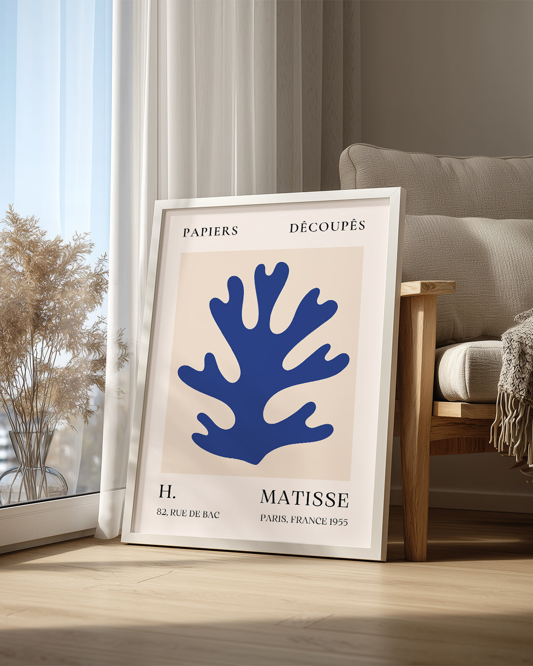 Mavi Mercan - Henri Matisse - 1955 Poster Tablosu