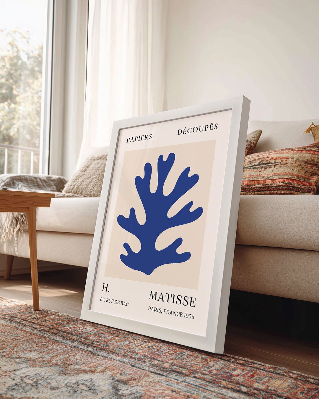 Mavi Mercan - Henri Matisse - 1955 Poster Tablosu