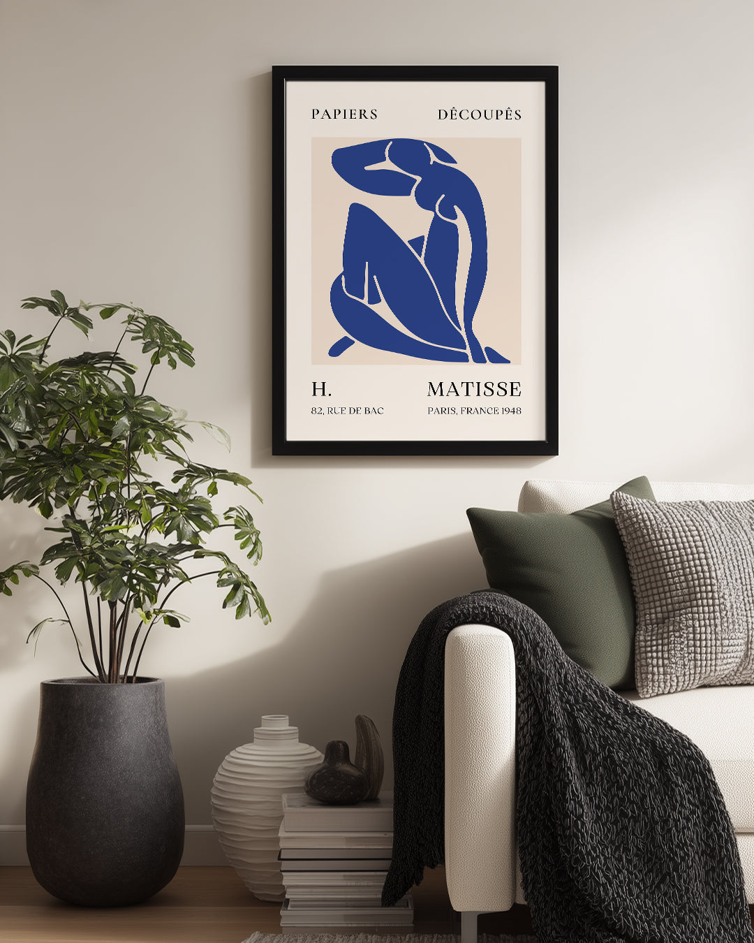 Mavi Nü Figürü - Henri Matisse - 1948 Poster Tablosu
