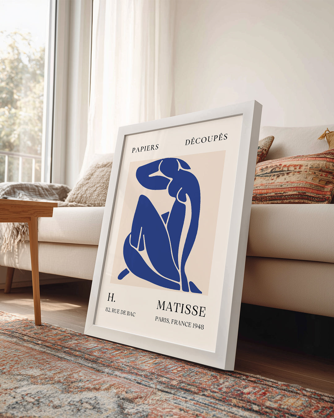 Mavi Nü Figürü - Henri Matisse - 1948 Poster Tablosu