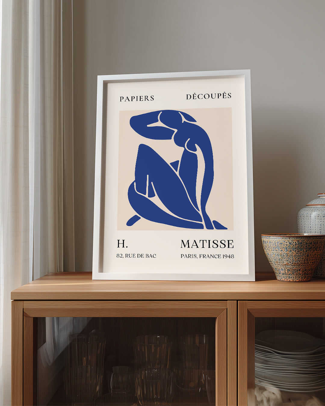 Mavi Nü Figürü - Henri Matisse - 1948 Poster Tablosu