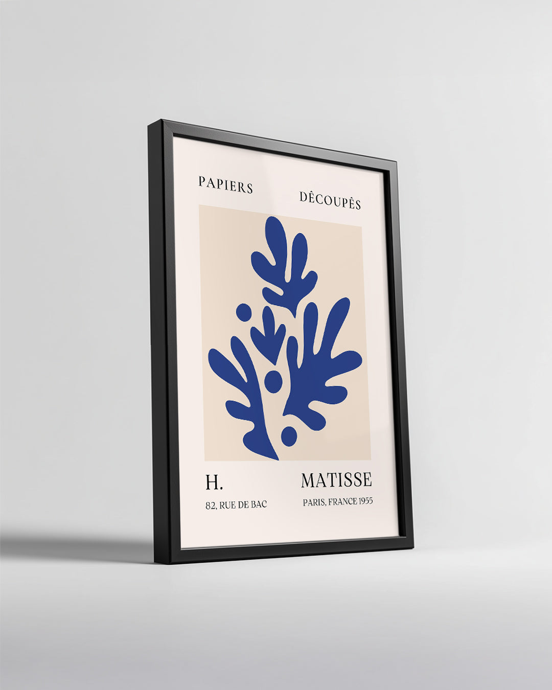 Mavi Yapraklar Kompozisyonu - Henri Matisse - 1955 Poster Tablosu