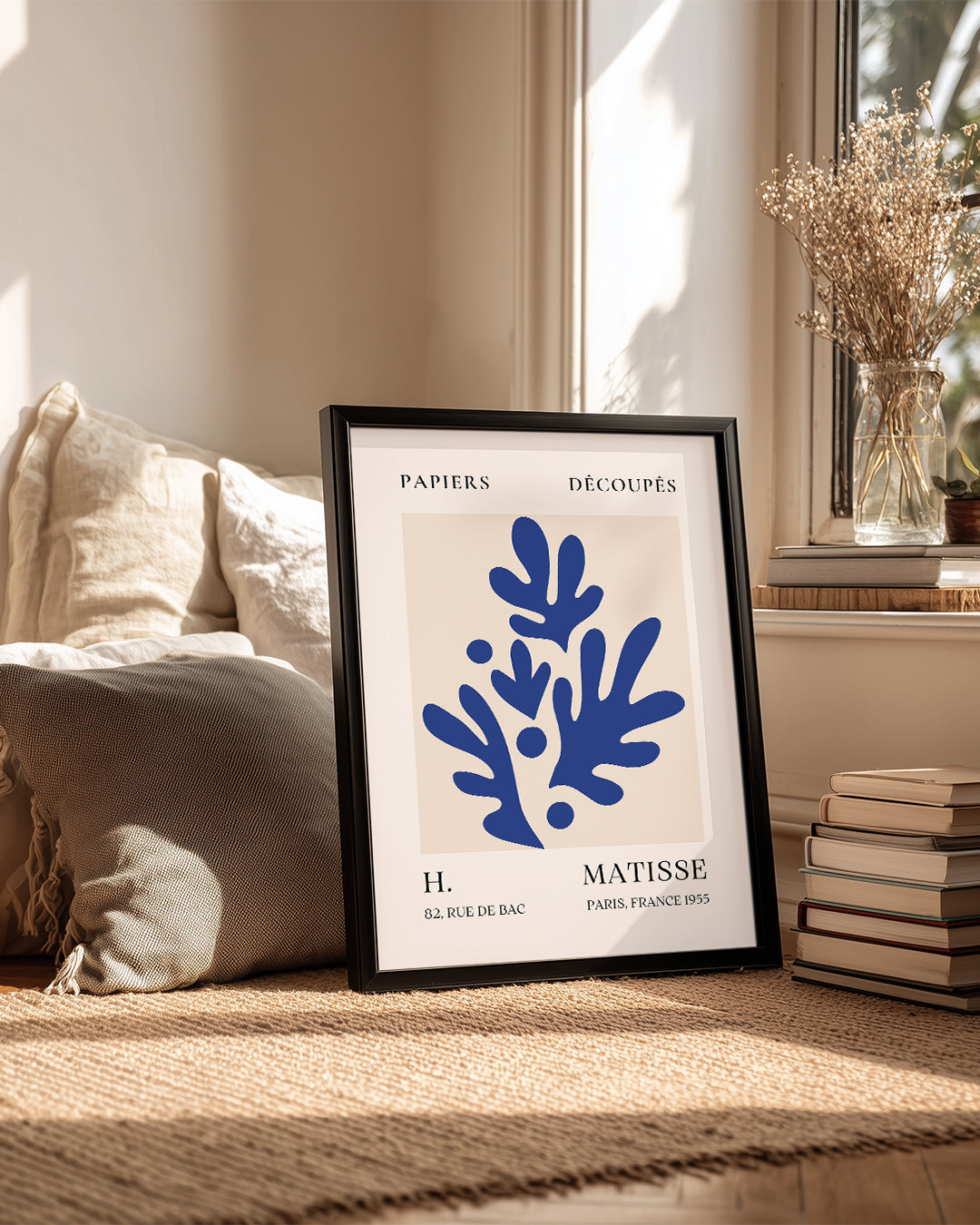 Mavi Yapraklar Kompozisyonu - Henri Matisse - 1955 Poster Tablosu
