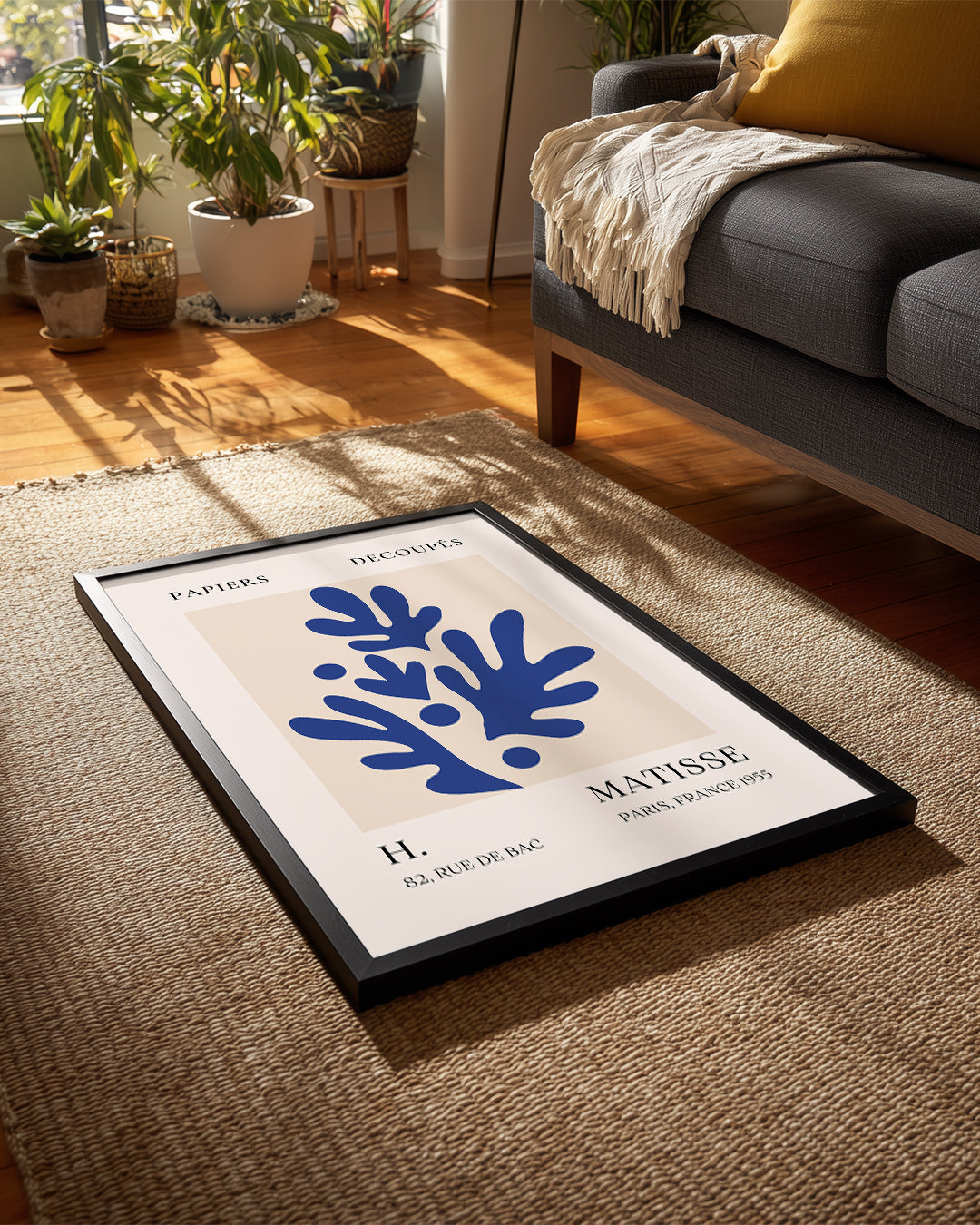Mavi Yapraklar Kompozisyonu - Henri Matisse - 1955 Poster Tablosu