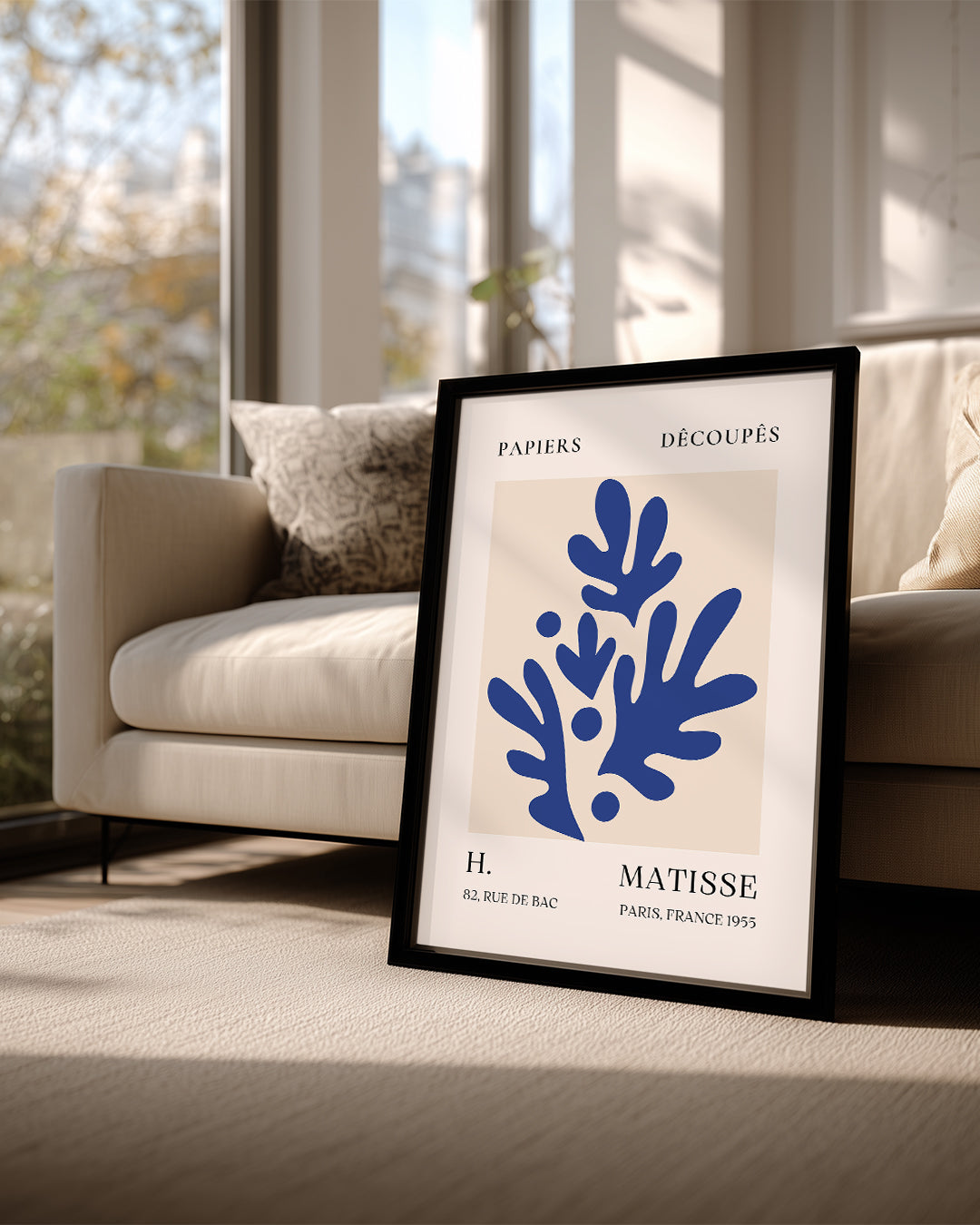 Mavi Yapraklar Kompozisyonu - Henri Matisse - 1955 Poster Tablosu