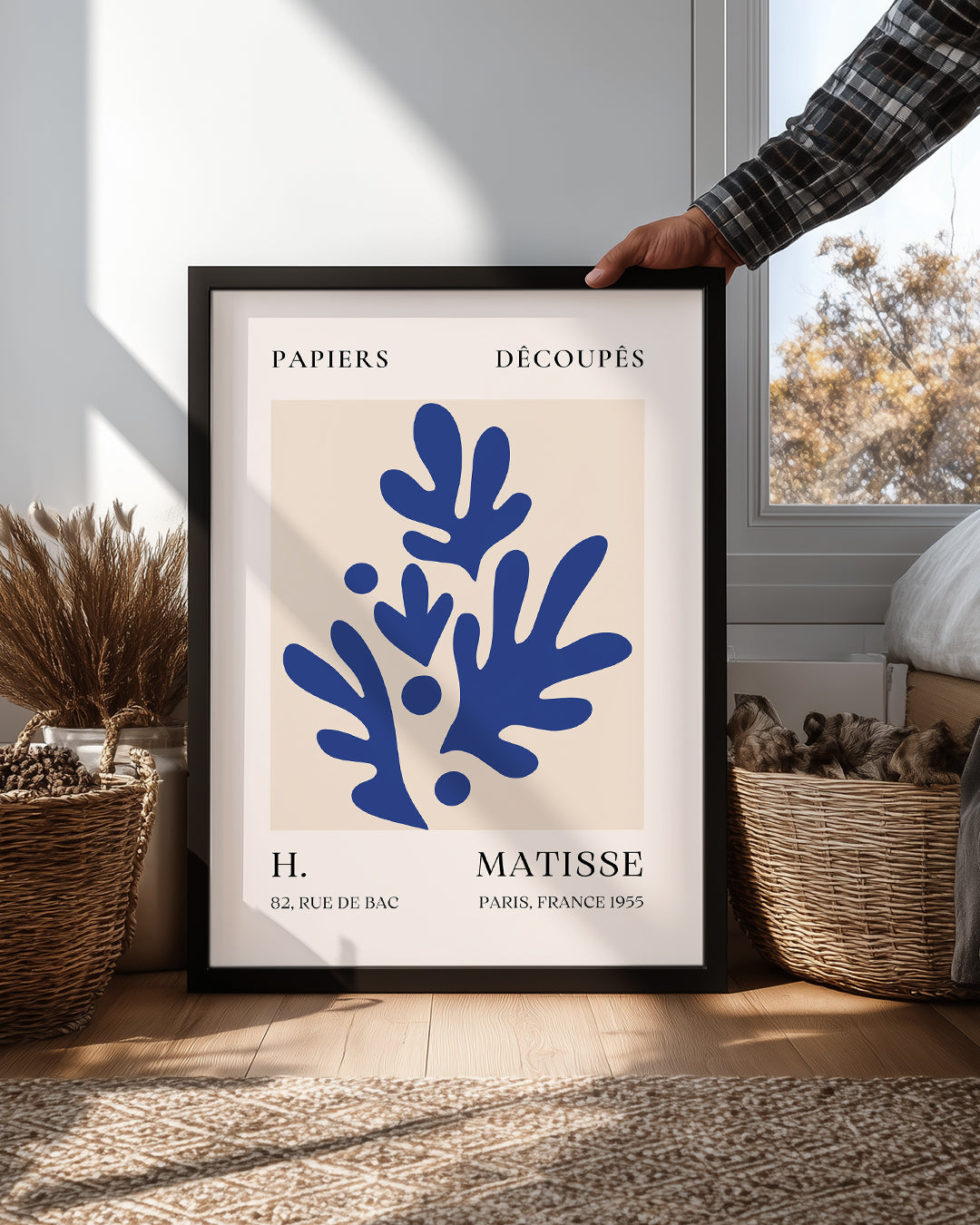 Mavi Yapraklar Kompozisyonu - Henri Matisse - 1955 Poster Tablosu