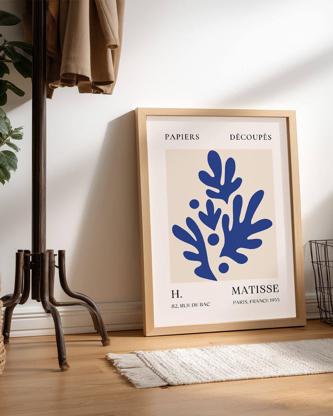 Mavi Yapraklar Kompozisyonu - Henri Matisse - 1955 Poster Tablosu