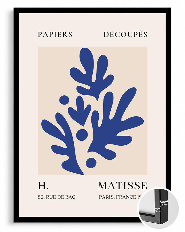 Mavi Yapraklar Kompozisyonu - Henri Matisse - 1955 Poster Tablosu