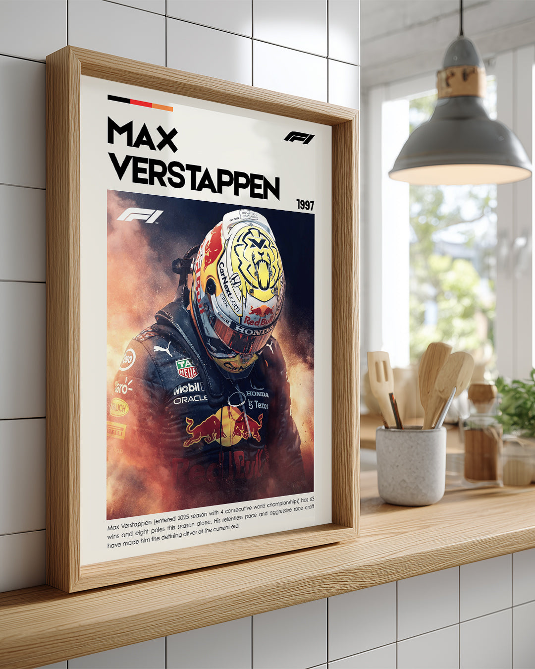 Max Verstappen 1997 F1 Poster Tablosu