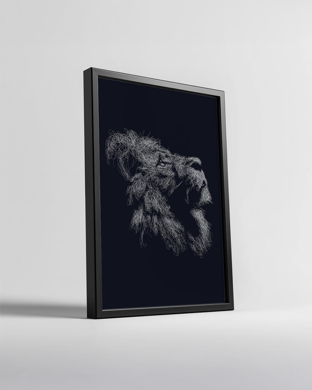 Maymun - Dolaşık Tüy Deseni Poster Tablosu