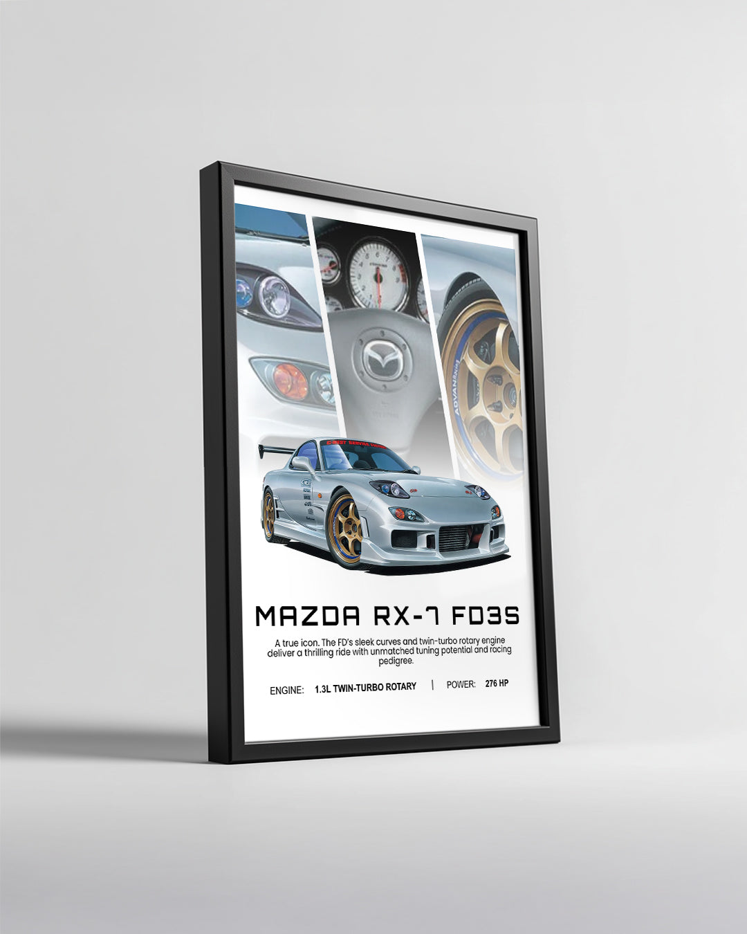 Mazda RX7 FD3S Poster Tablosu