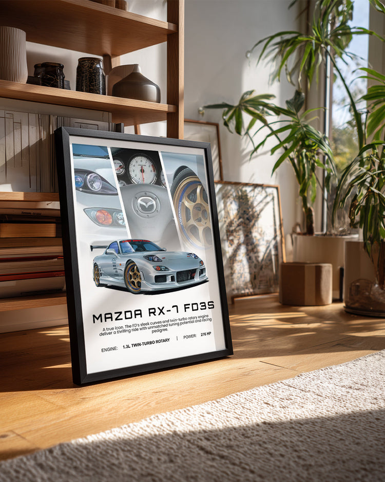 Mazda RX7 FD3S Poster Tablosu