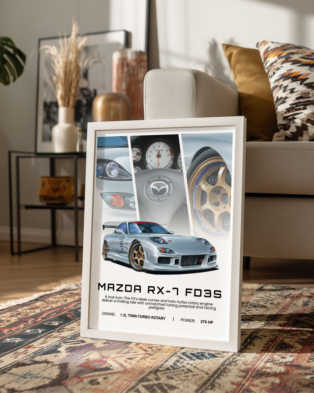Mazda RX7 FD3S Poster Tablosu