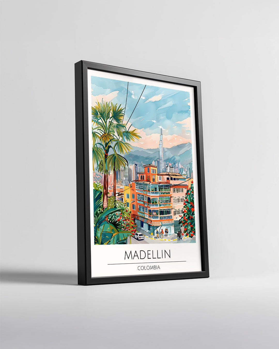 Medellin Kolombiya Poster Tablosu