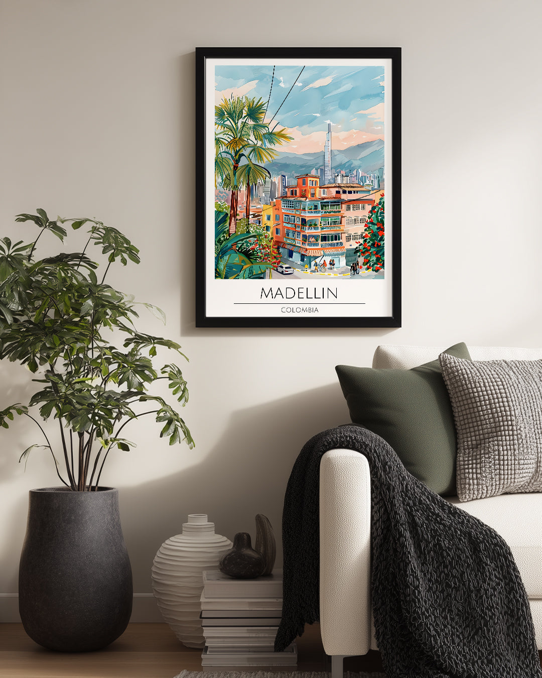 Medellin Kolombiya Poster Tablosu