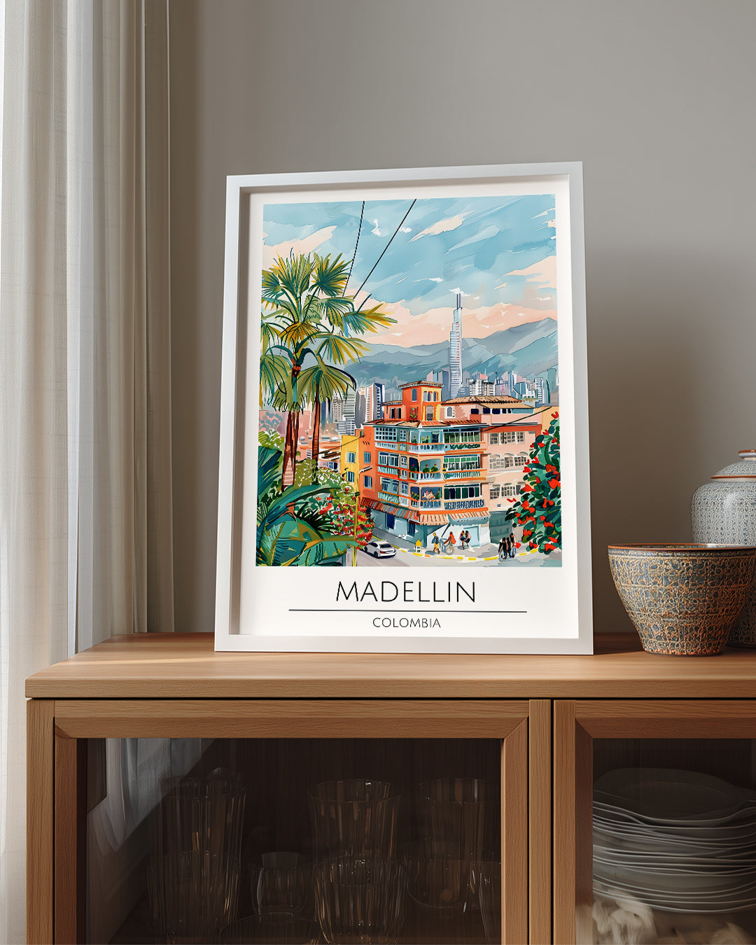 Medellin Kolombiya Poster Tablosu