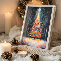 Melting Snowman Art Poster Tablosu