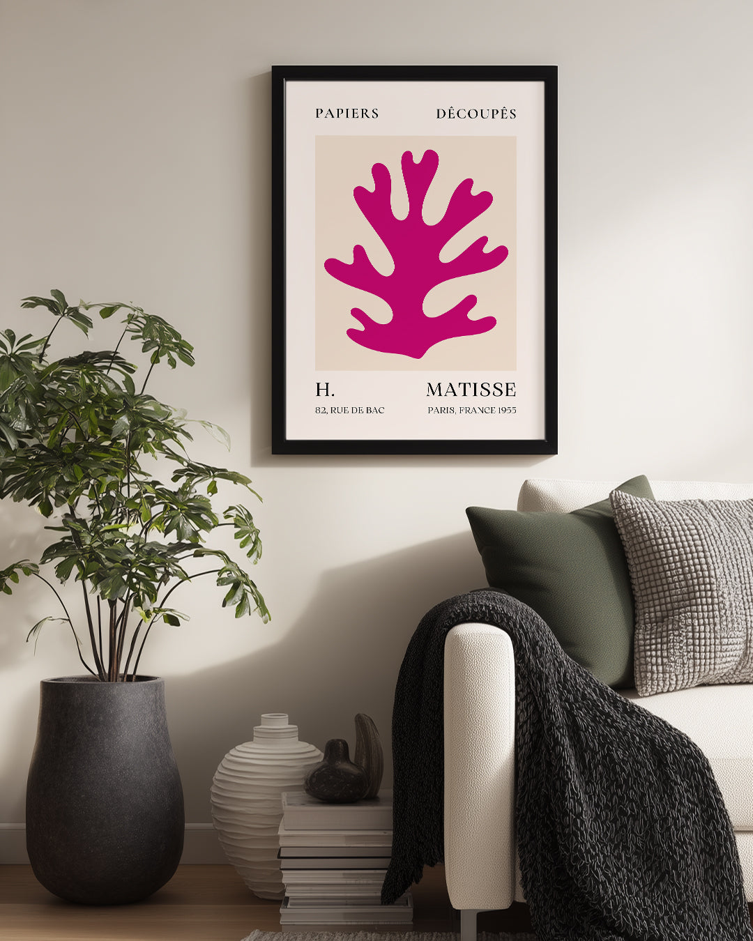 Mercan Figürü - Henri Matisse - 1955 Poster Tablosu