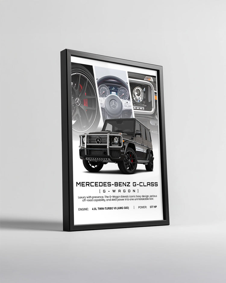 MercedesBenz GClass Poster Tablosu