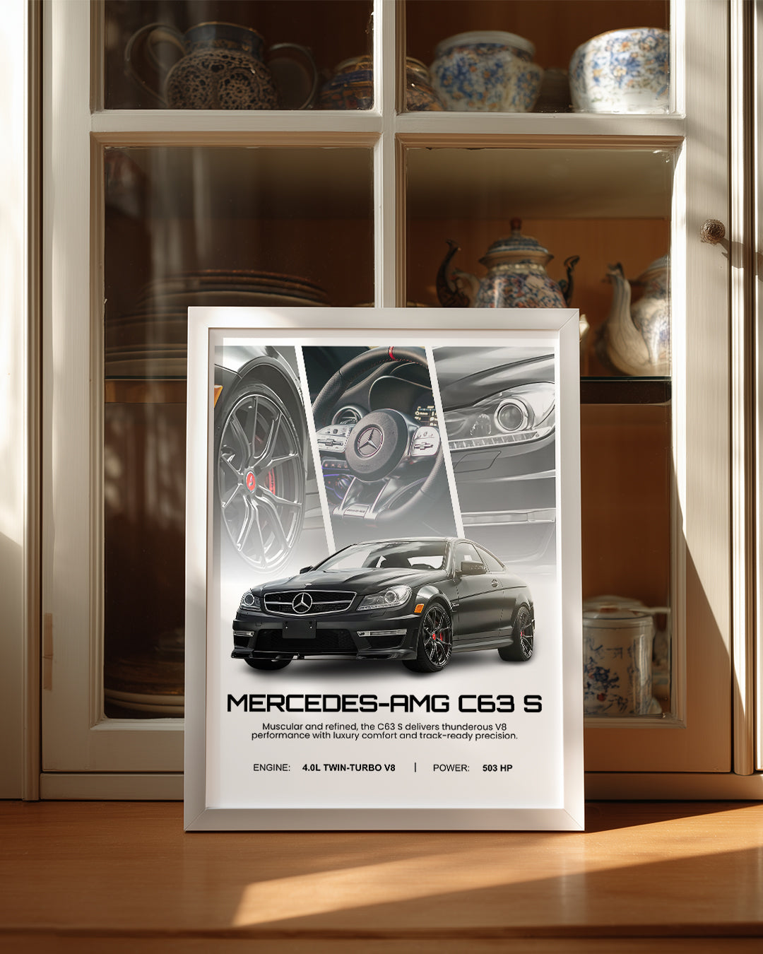 Mercedes AMG C63 S Poster Tablosu