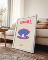 Miami İncisi - Renkli İstiridye Tasarımı Poster Tablosu