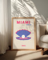 Miami İncisi - Renkli İstiridye Tasarımı Poster Tablosu