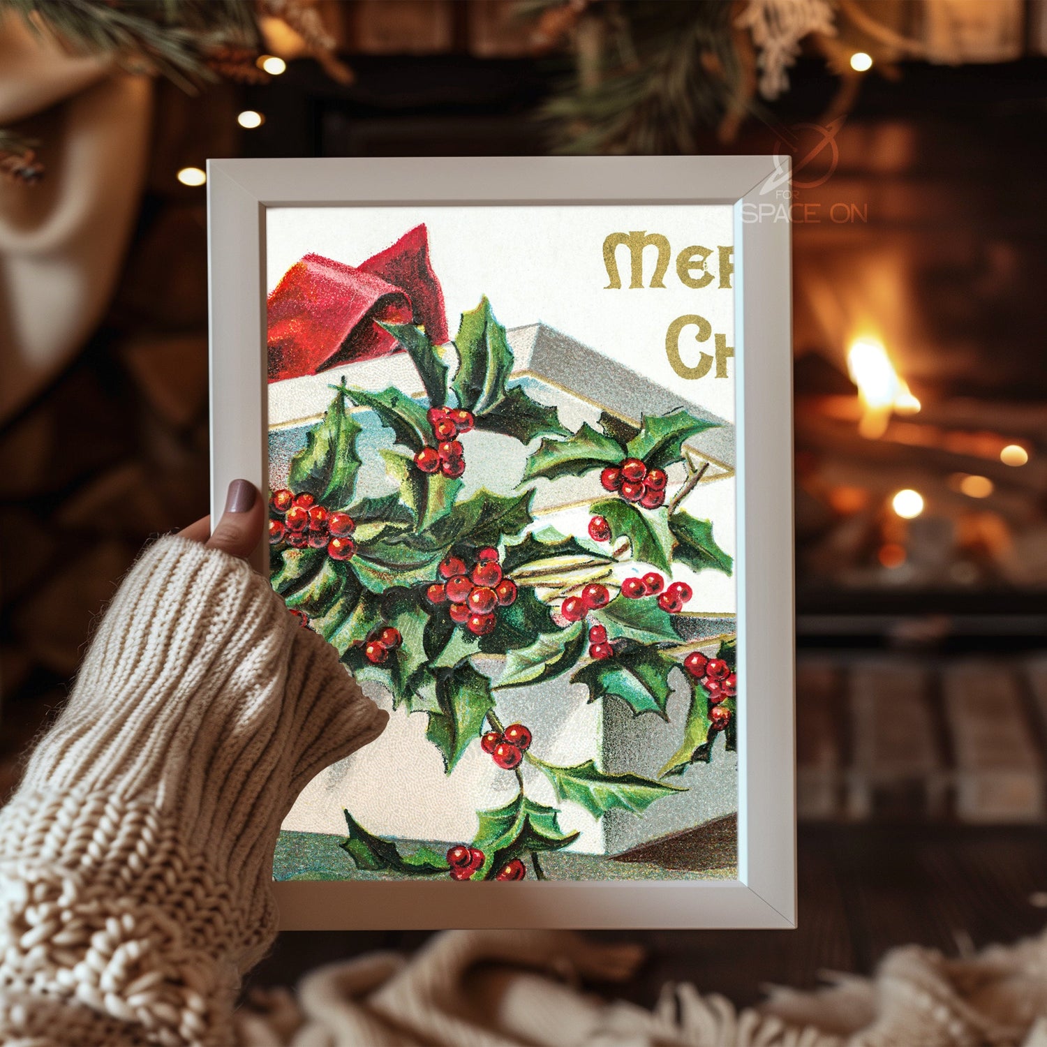 Midnight Snowfall Scene Poster Tablosu