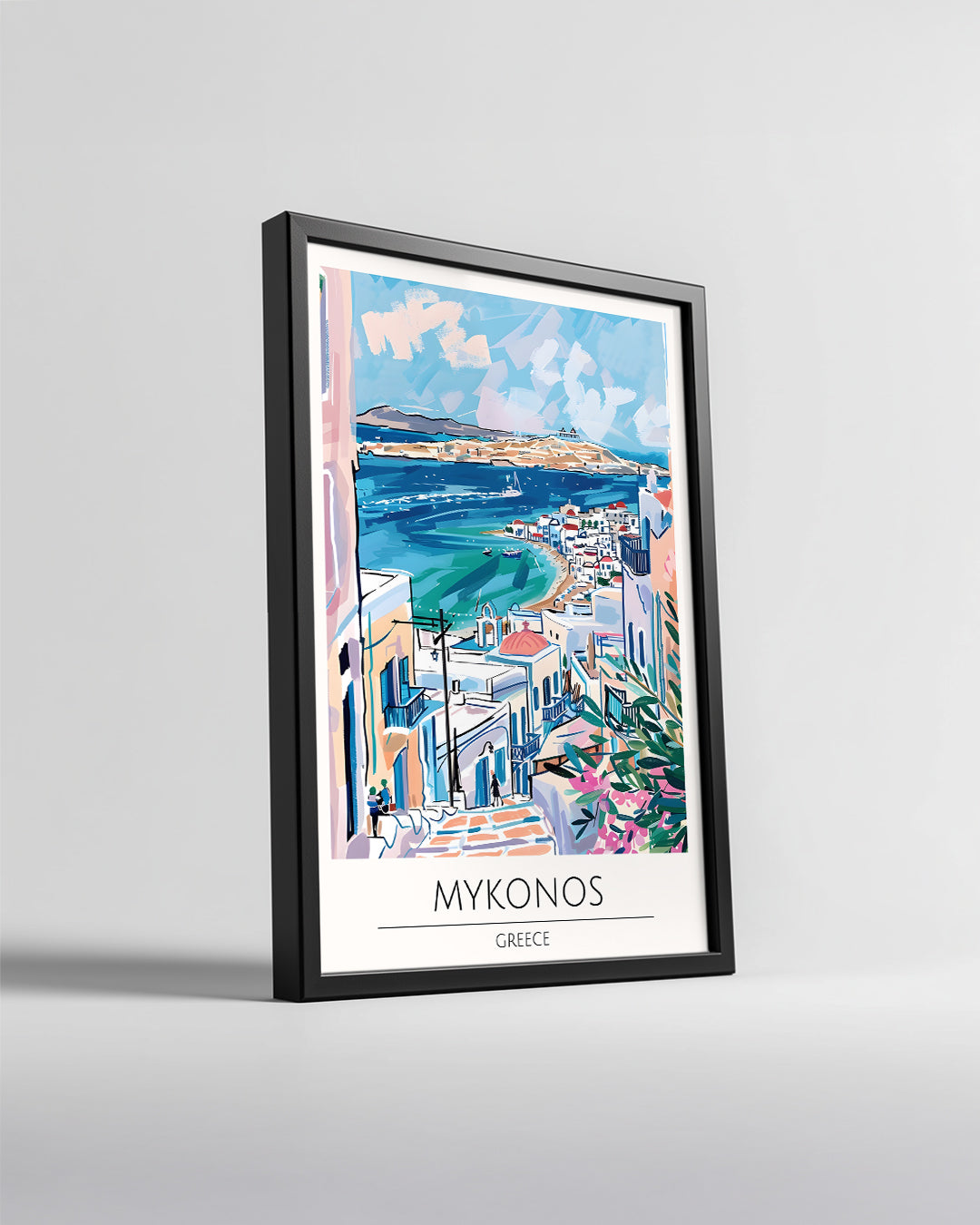 Mikonos Yunanistan Poster Tablosu