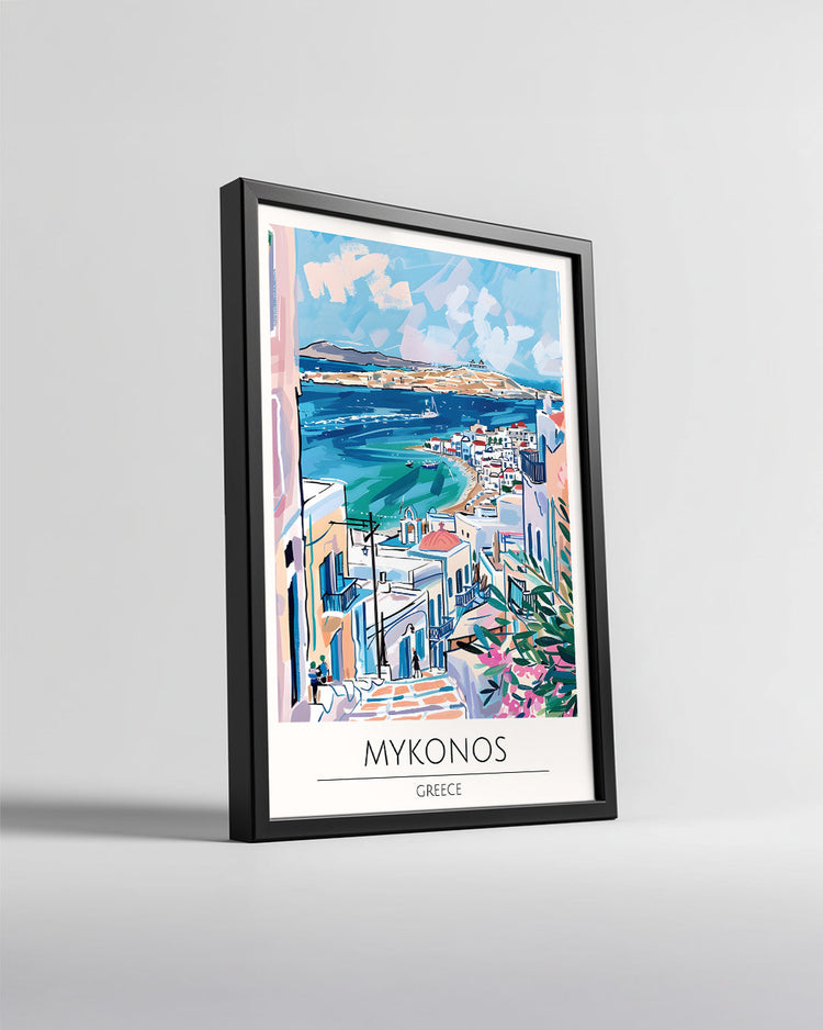 Mikonos Yunanistan Poster Tablosu