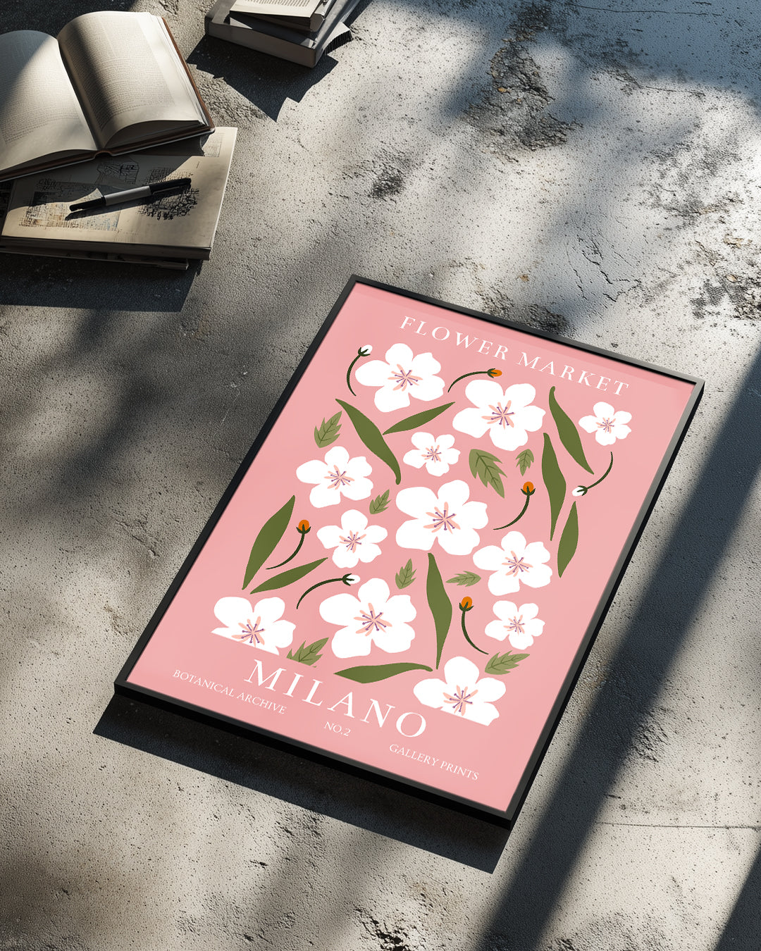 Milano Pink Poster Tablosu