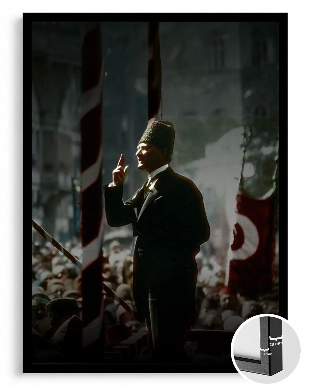 Millete Sesleniş: Konuşan Atatürk Poster Tablosu