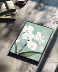 Mint Bloom Poster Tablosu