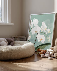 Mint Bloom Poster Tablosu