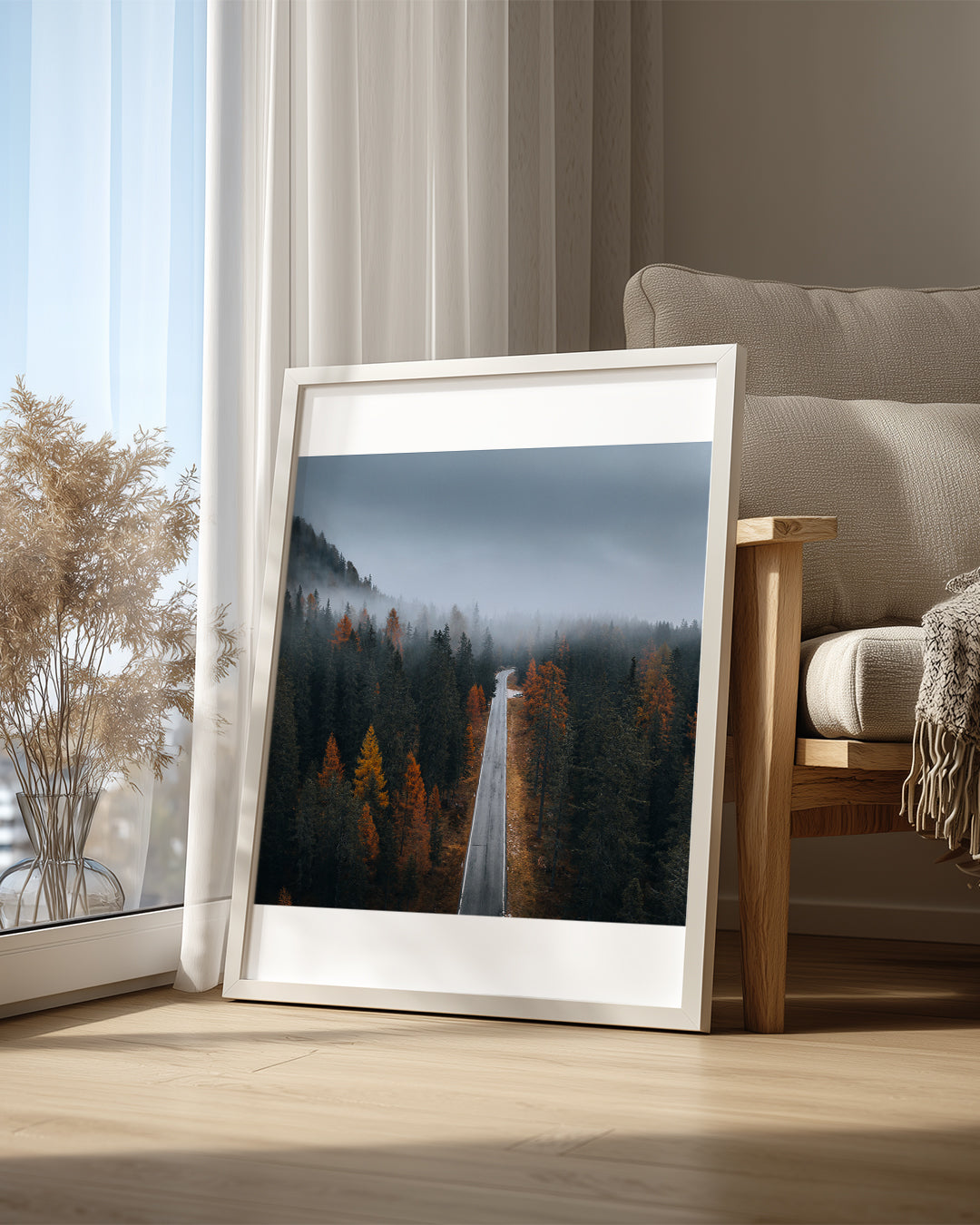Misty Road Poster Tablosu