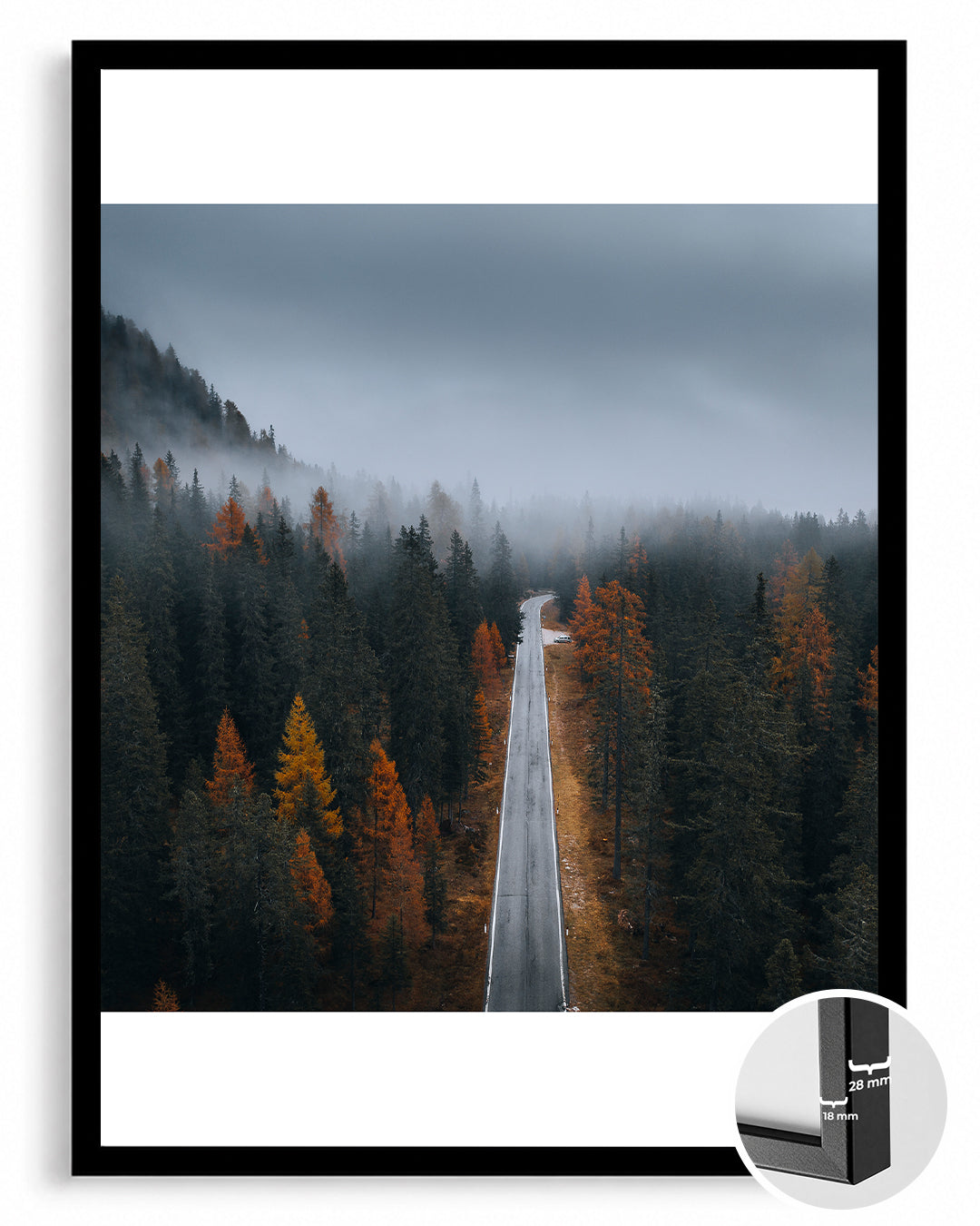 Misty Road Poster Tablosu